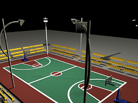 篮球场 3d模型