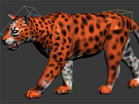 豹子2【带骨骼动画】3D模型