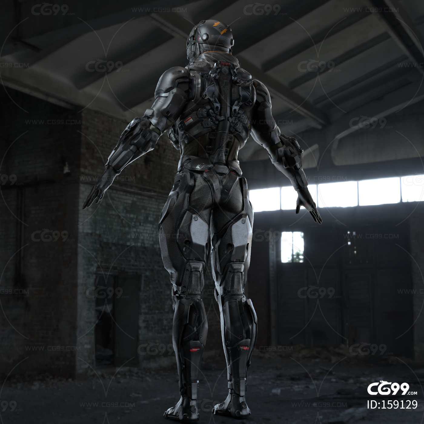 PBR 高细节 写实 特种兵 科幻军人 未来战士 硬表面 便宜-cg模型免费下载-CG99