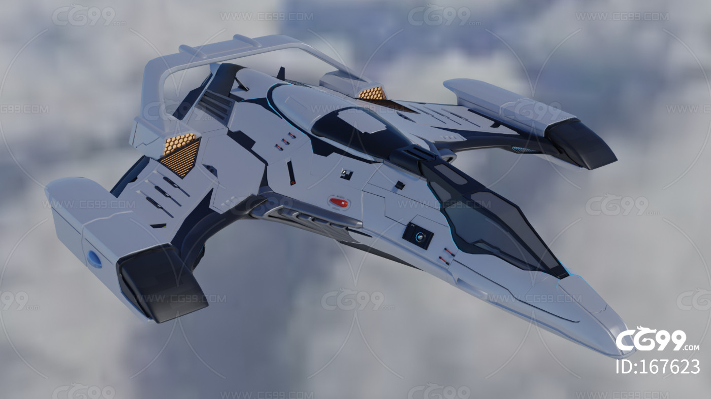 宇宙飞船 星际战舰 科幻飞行器  模型