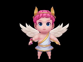 西幻 角色人物  小天使 3d模型