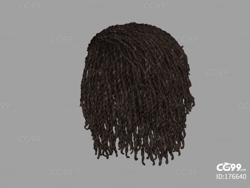 非洲发型脏辫细辫子黑人头发造型