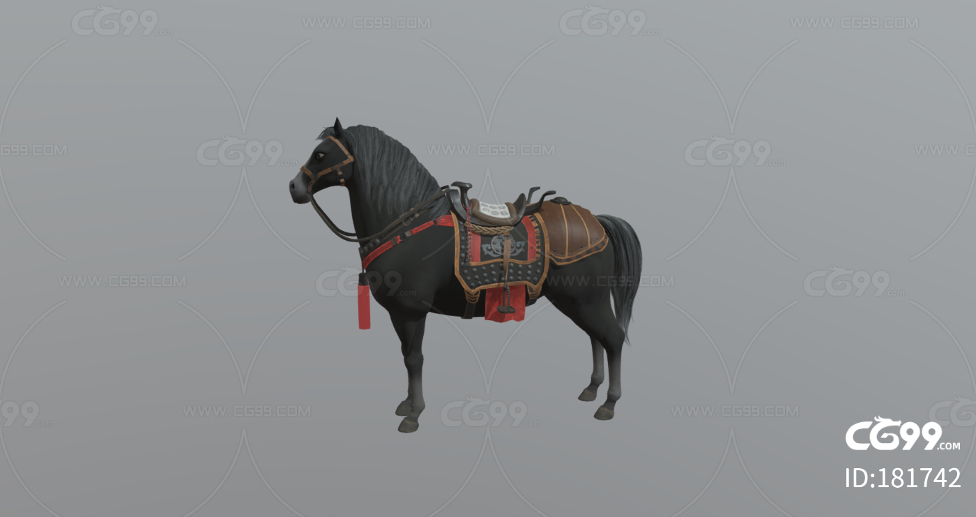 古代战马 马匹 骏马 汗血宝马 写实千里马 赛马 现代动物模型