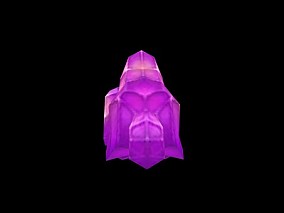 西幻 魔幻 角色 紫水晶  3d模型