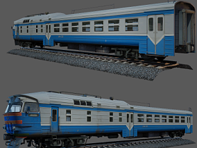 火车模型火车车厢模型火车头模型火车轨道模型 (1)
