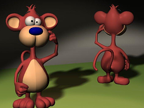卡通模型 角色IP角色模型 卡通猴子模型 卡通猴模型 3d模型