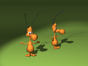 卡通蚂蚁模型 卡通模型角色 IP模型 3d模型