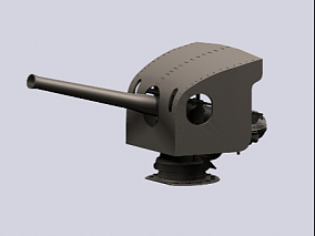 军事武器大炮炮台3D模型