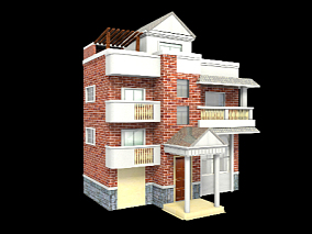 maya学生建模作业 现代房子别墅模型带材质贴图 带参考图 带过程步骤源文件 3d模型