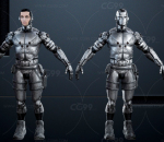 科幻人 元宇宙 机器人 虚拟IP 男性 男科幻人