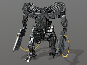 机器人  机甲  武装战甲  机枪机器人  未来科技  战争兵器  机械战甲