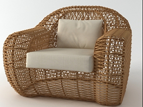 椅子 沙发椅 躺椅座椅 圆皮椅 软包椅子 3d模型 休闲家具 休闲舒适座椅