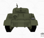 军事武器坦克装甲车3D模型