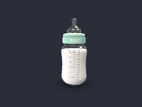奶瓶 婴儿奶瓶 母婴 瓶子 动物型奶瓶 奶壶 奶粉瓶 奶嘴 儿童奶瓶 3d模型