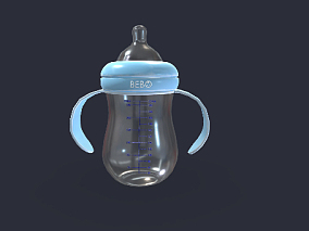 奶瓶 婴儿奶瓶 母婴 瓶子 动物型奶瓶 奶壶 奶粉瓶 奶嘴 儿童奶瓶 电商 清新 3d模型