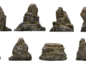 石头 岩石 3d模型