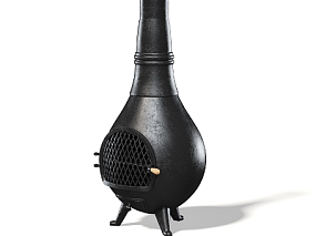 炼丹炉 户外烤火炉模型炉子模型含vray材质