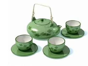 茶壶模型茶具模型茶杯模型水壶模型烧水壶模型