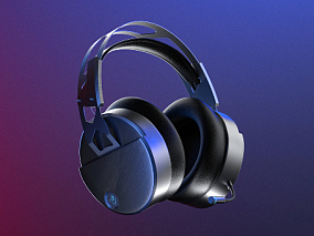 挂式耳机模型 游戏耳机模型 耳机Octane工程 3d模型