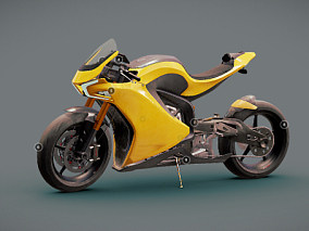摩托车 写实摩托 交通工具