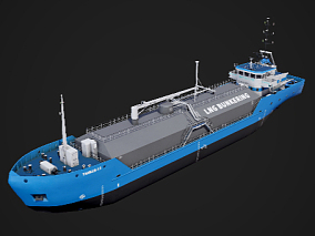 PBR 燃气运输船 LNG 液化天然气船 货轮 集装箱船 远洋货轮 邮轮 3d模型
