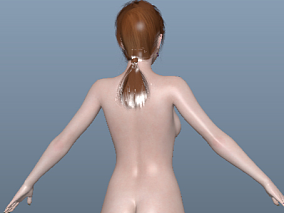 女角色裸体基础模型参考