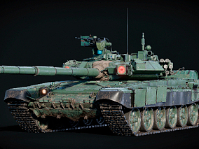 T-90A MBT 坦克 3d模型