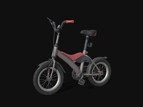 儿童平衡自行车 脚踏车 儿童车 单车 山地车 轻便 折叠自行车 女式自行3d模型