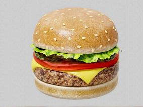 汉堡 炸鸡 麦当劳 肯德基食品 3d模型