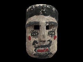 面具、非洲面具、部落面具、祭祀面具 3d模型