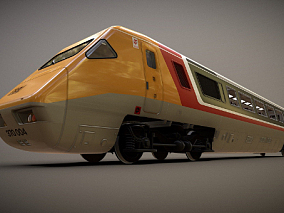 火车带内部、火车、铁路、英国火车、复古火车、电车、火车头 3d模型