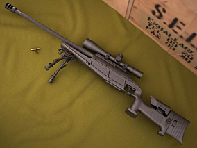 武器模型枪模型枪械模型枪支模型机关枪模型子弹模型狙击步枪模型狙击枪模型