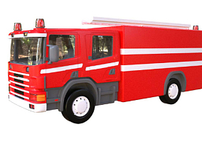 交通工具卡通消防车