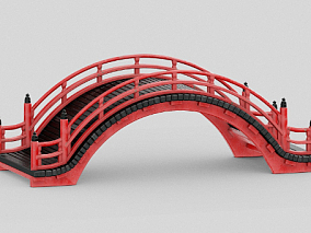 东方拱桥  清明上河图桥  桥  虹桥 红桥   古桥  拱桥  桥  古代桥 3d模型