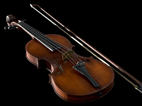 小琴小提琴乐器模型