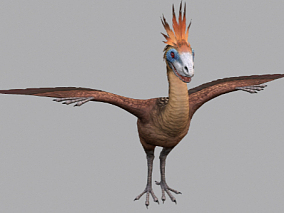 次世代 写实 始祖鸟 侏罗纪晚期小恐龙 带法线和高光 3d模型