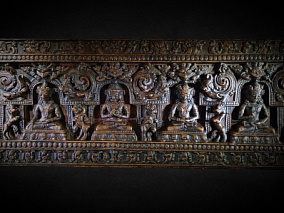 西藏浅浮雕  浮雕壁画  木雕  文物  佛神像   佛教  藏传佛教