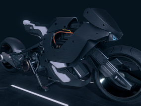 高科技电动摩托车  科幻摩托车   摩托车   未来摩托车  赛博朋克摩托车     3D模型