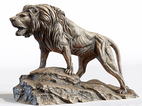 狮子模型 雄狮模型 狮子雕塑