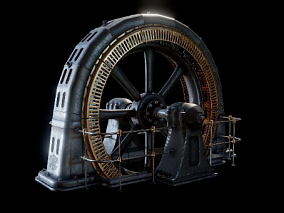 发电机轮   蒸汽机发电的旧发电机轮