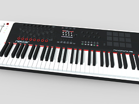 键盘控制器   乐器   电子琴 电子乐器 电子音乐 电音 键盘乐器 电子合成器  3D模型
