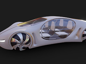 科幻汽车 未来概念车  交通工具 多种文件格式 3D模型