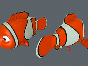 次世代 卡通 鱼 小丑鱼 尼莫 海底总动员  卡通鱼  fish  3D模型