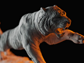 老虎雕塑雕刻石像 白虎 石狮虎