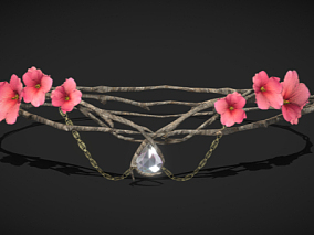 花环 头花 花冠 wreath 植物花环 编制花环 花圈 胸环 头环 花饰 头饰 3D模型