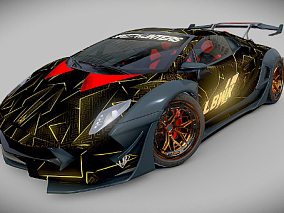 兰博基尼 跑车 赛车 多种文件格式 汽车 3D模型