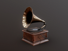 留音机 复古碟片 古典唱片机 扬声机 古董音乐播放器 音乐盒子 老留声机 播音器 唱片机