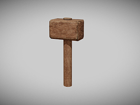 木锤 锤子 生活工具 3D模型
