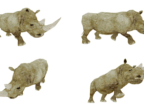 卡通犀牛 黑犀牛 非洲犀牛 印度犀牛 白犀牛 小犀牛