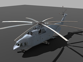 现代直升机 写实 飞机 空中载具